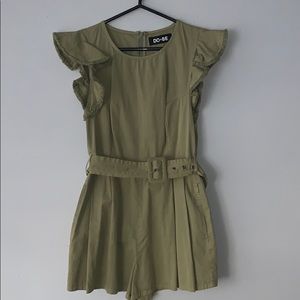 Do+Be Green Ruffle Romper
